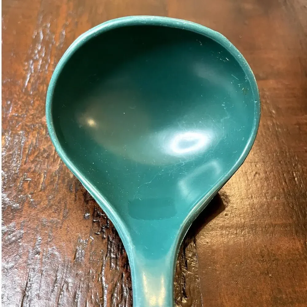 Vintage 1970s Foley Teal Blue Green Nylon Ladle Kitchen Utensil USA Retro